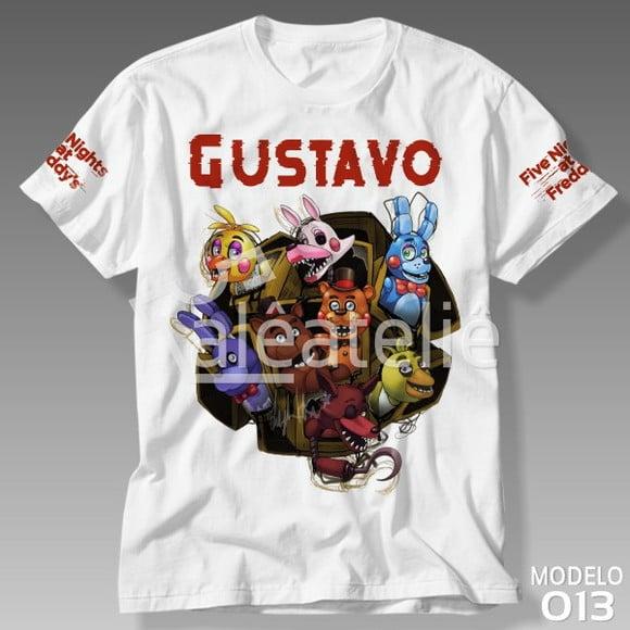 Camiseta Fnaf Five Nights at Freddy Infantil Adulto