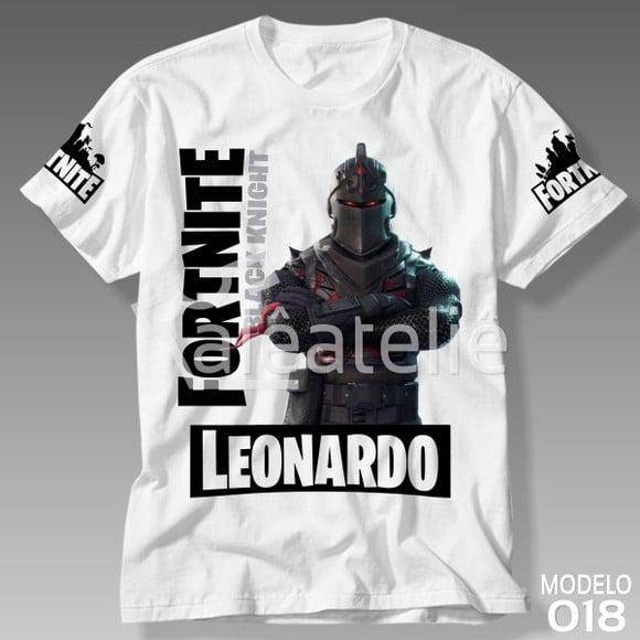 Camiseta Fortnite Black Knight Battle Royale Personalizada