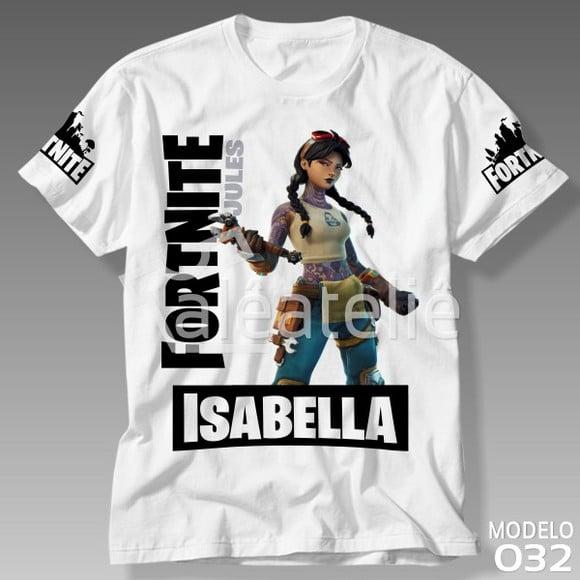 Camiseta Fortnite Jules Skin Battle Royale Personalizada