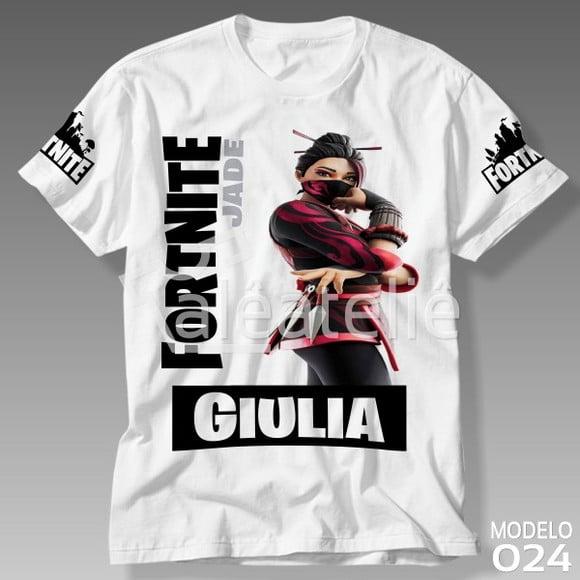 Camiseta Fortnite Jade Skin Battle Royale Personalizada