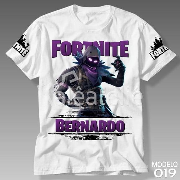 Camiseta Fortnite Raven Skin Battle Royale Personalizada