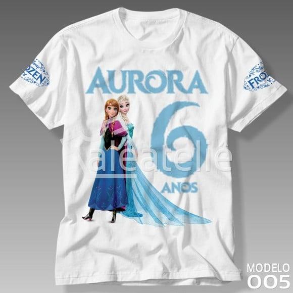 Camiseta Frozen Infantil Adulto Personalizada