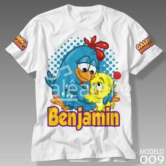 Camiseta Galinha Pintadinha Galo Carijó Pitinho Amarelinho