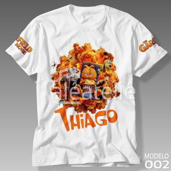 Camiseta Garfield Filme Infantil Personalizada