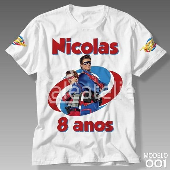 Camiseta Henry Danger Infantil Adulto Camisa Personalizada