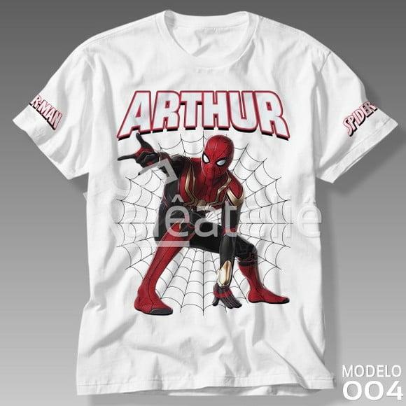Camiseta Homem Aranha Peter Parker Personalizada