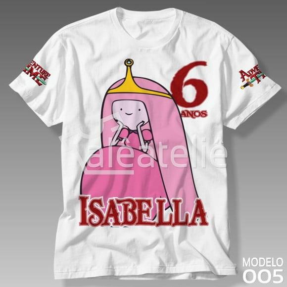 Camiseta Hora de Aventura Princesa Jujuba Festa Aniversário