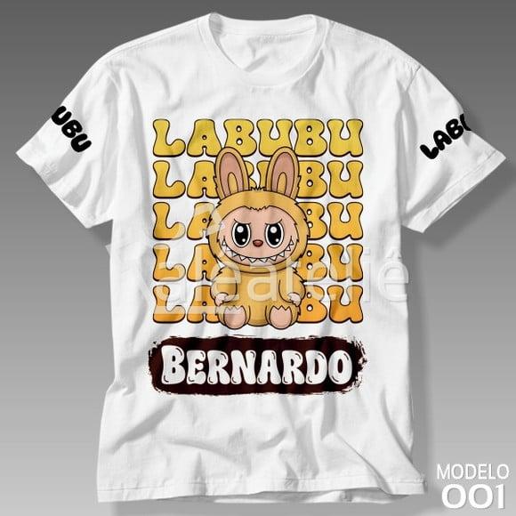 Camiseta Labubu Festa Infantil Adulto Personalizada