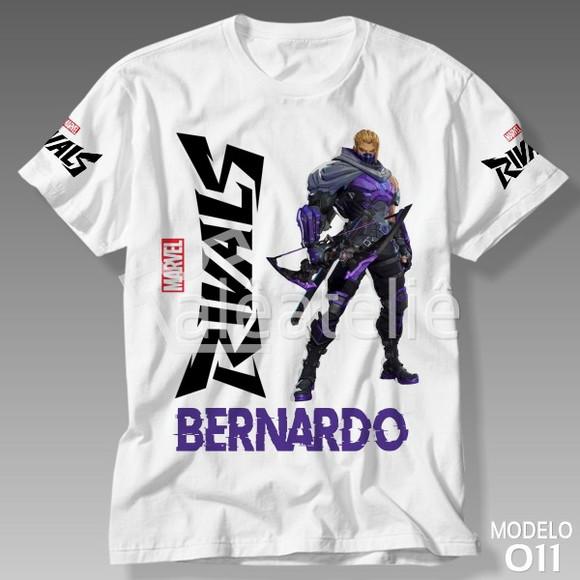 Camiseta Marvel Rivals Gavião Arqueiro Infantil Adulto