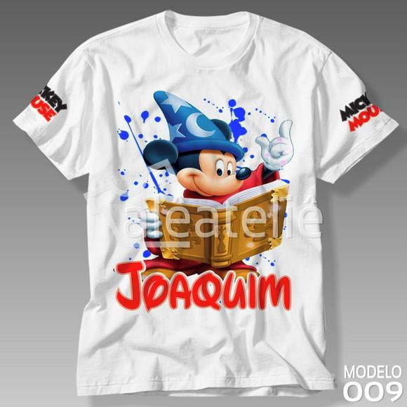 Camiseta Mickey Mouse Mágico Personalizada