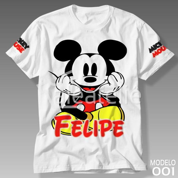 Camiseta Mickey Mouse Personalizada
