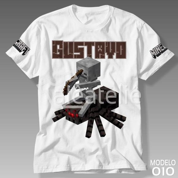 Camiseta Minecraft Personalizada Camisa Spider