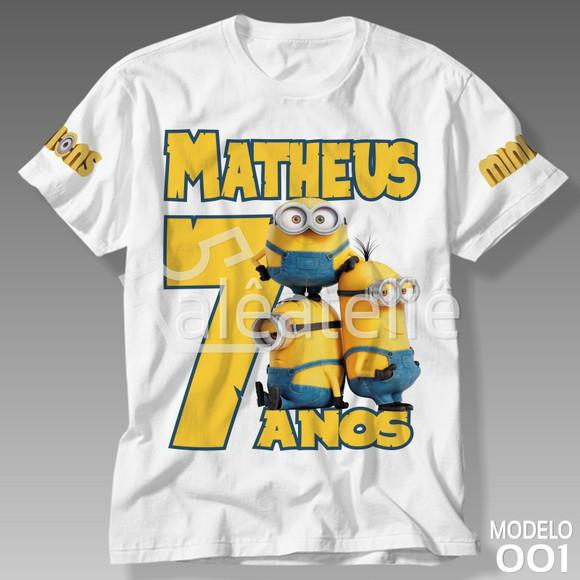 Camiseta Minions Camisa Personalizada