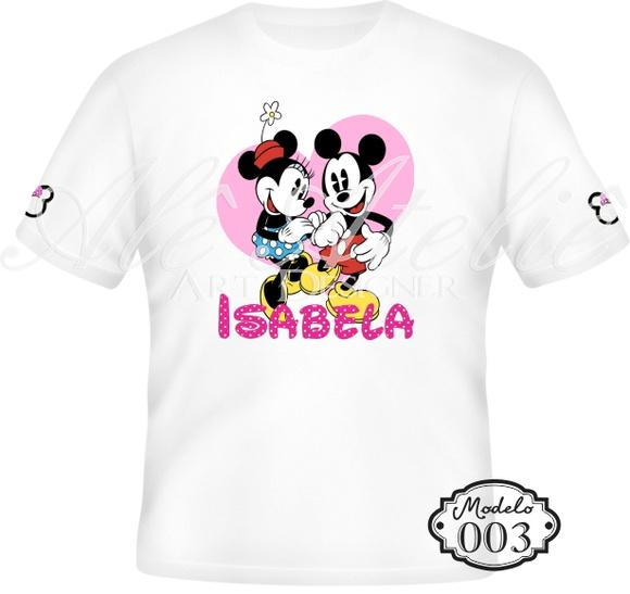 Camiseta Minnie Mouse Personalizada