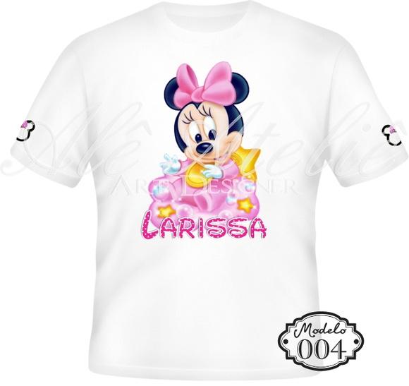 Camiseta Minnie Mouse Personalizada