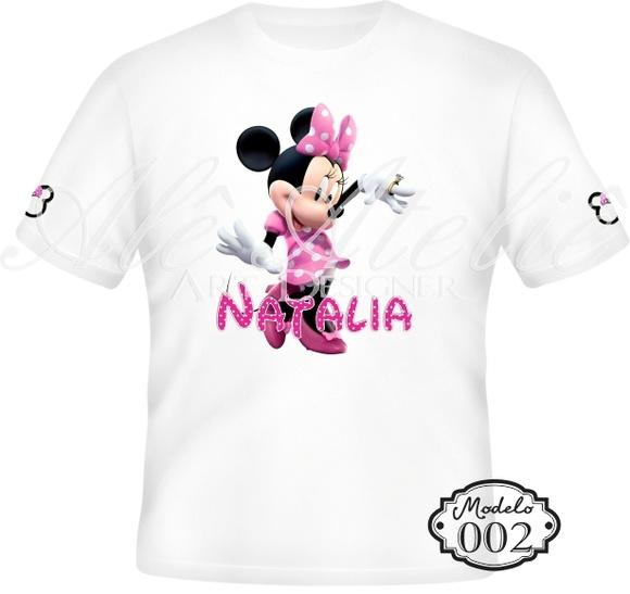 Camiseta Minnie Mouse Personalizada