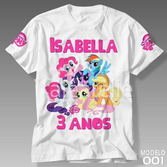 Camiseta My Little Pony Mlp Festa Infantil Personalizada