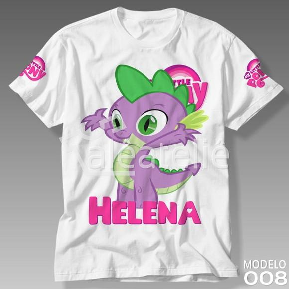 Camiseta My Little Pony Mlp Spike Personalizada