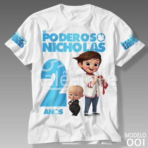 Camiseta O Poderoso Chefinho Infantil Adulto Personalizada