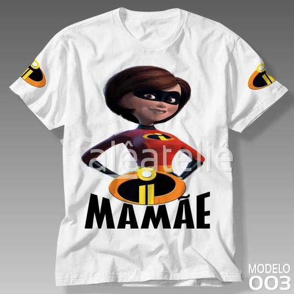 Camiseta Os Incríveis Personalizada Nome Festa Aniversário