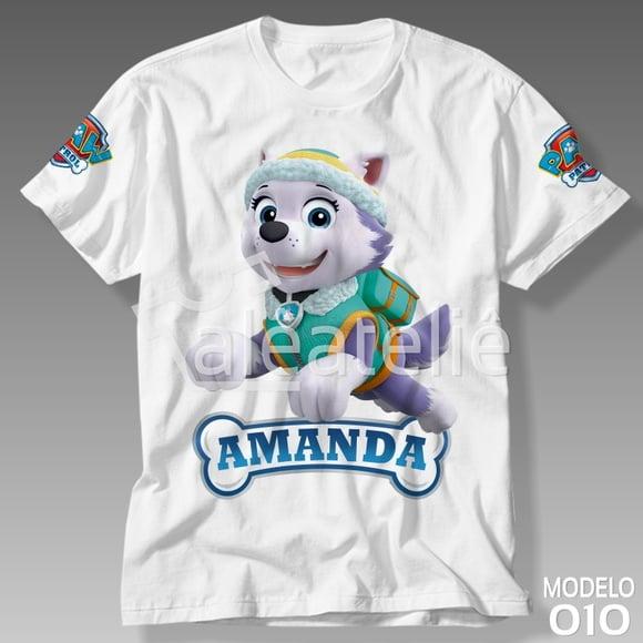 Camiseta Patrulha Canina Everest Ryder Chase Marshall Skye