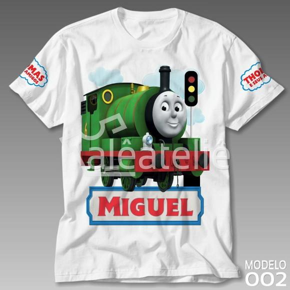 Camiseta Percy Thomas Amigos Infantil Adulto Personalizada