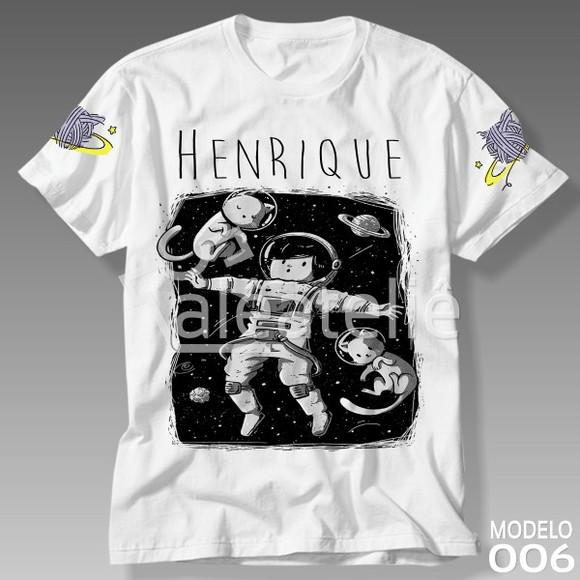 Camiseta Personalizada Gato Galáctico na Galáxia