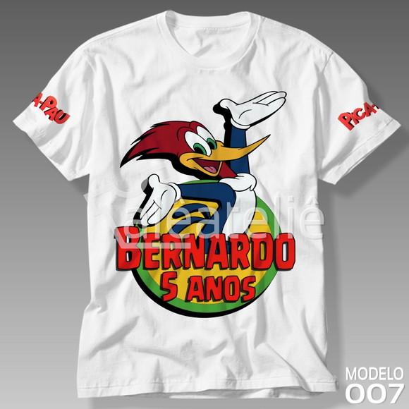 Camiseta Pica Pau Desenho Camisa Blusa Personalizada