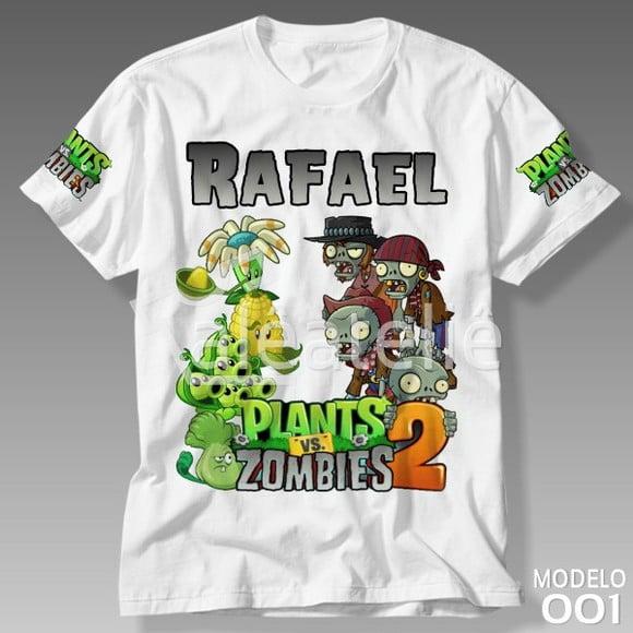 Camiseta Plants vs Zombies Heroes Infantil Personalizada