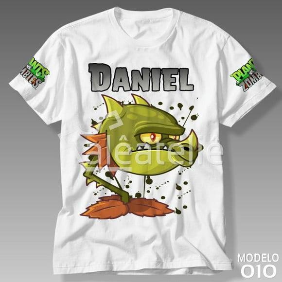 Camiseta Plants vs Zombies Snapdragon Infantil Personalizada