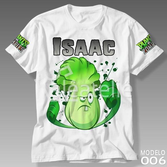 Camiseta Plants vs Zombies Infantil Adulto Personalizada