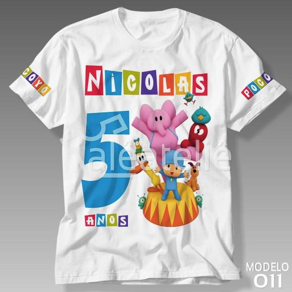Camiseta Pocoyo Camisa Blusa Personalizada