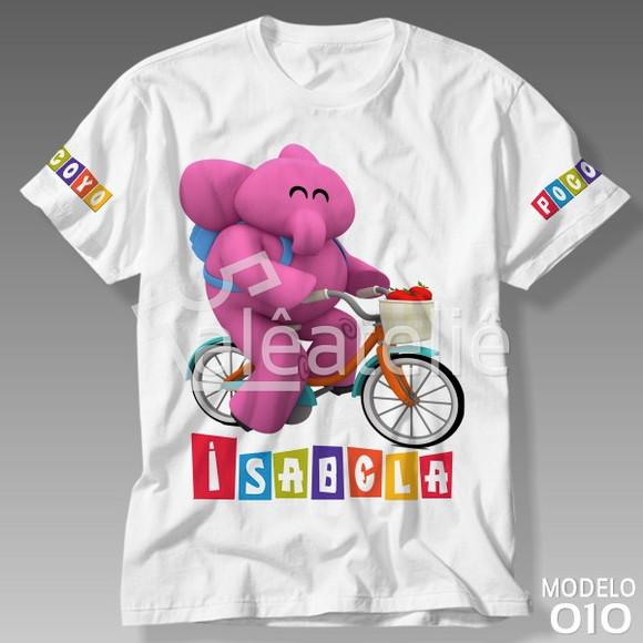 Camiseta Pocoyo Elly Elefante Personalizada