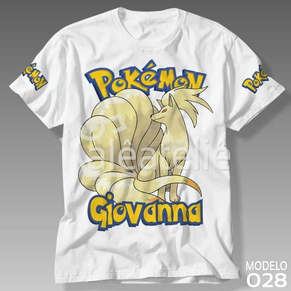 Camiseta Pokemon Ninetales Infantil Adulo Personalizada