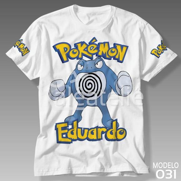 Camiseta Pokemon Poliwrath Infantil Adulo Personalizada