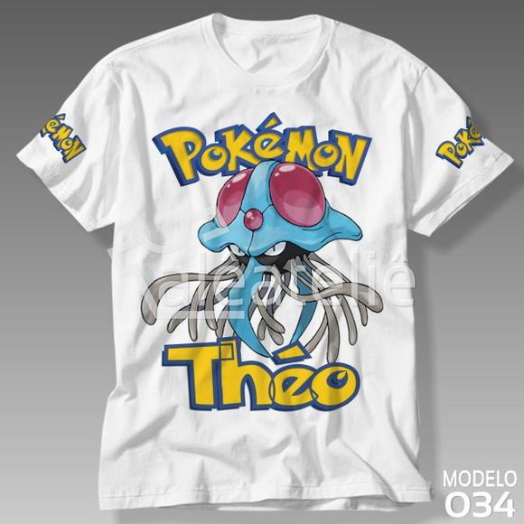Camiseta Pokemon Tentacruel Infantil Adulo Personalizada