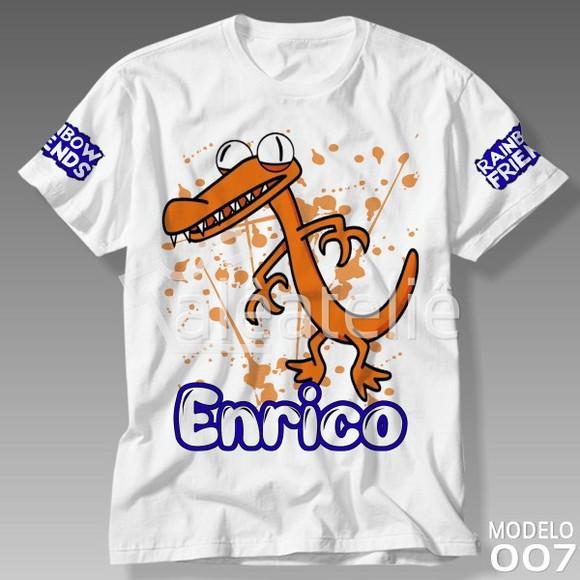 Camiseta Rainbow Friends Blue Azul Personalizada