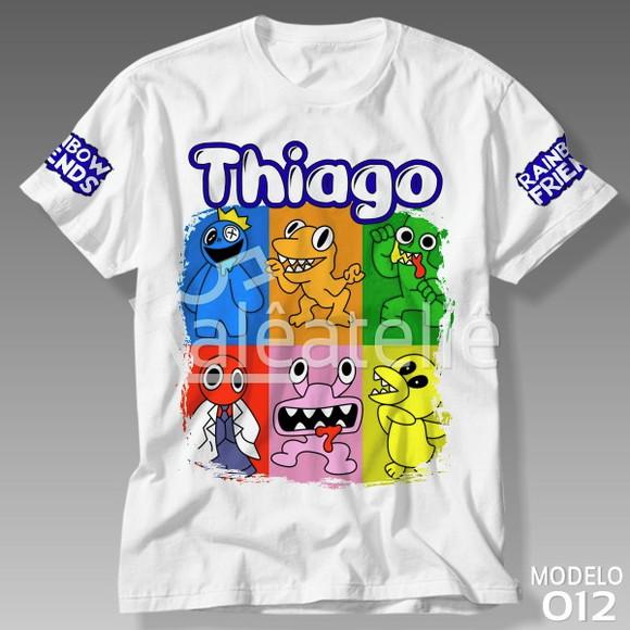 Camiseta Rainbow Friends Infantil Adulto Personalizada