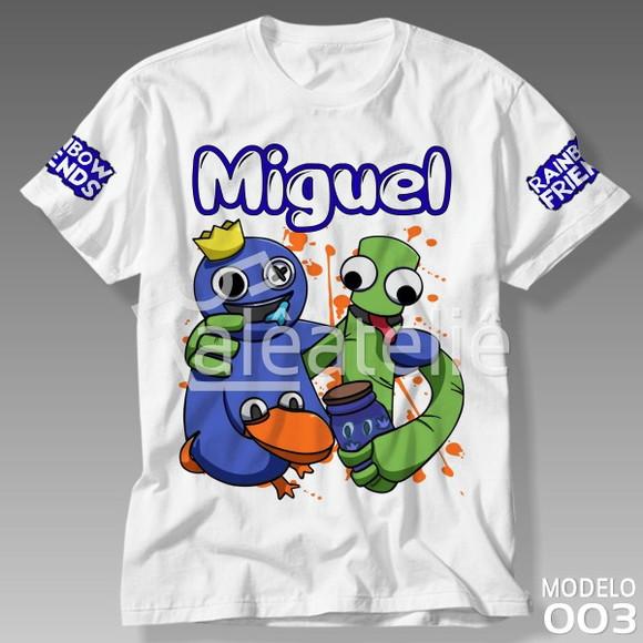 Camiseta Rainbow Friends Jogo Game Infantil Personalizada