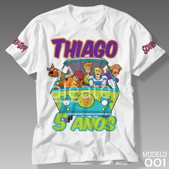 Camiseta Scooby Doo Personalizada Festa Aniversário