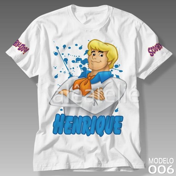 Camiseta Scooby Doo Personalizada Fred Velma Daphne Salsicha