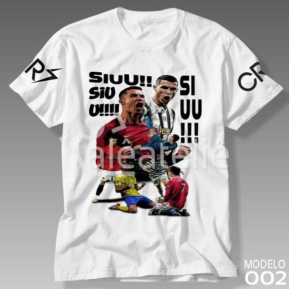 Camiseta Siuu! Cristiano Ronaldo Cr7 Futebol Infantil Adulto