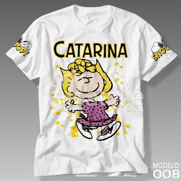 Camiseta Snoopy Sally T-shirt Unissex Personalizada