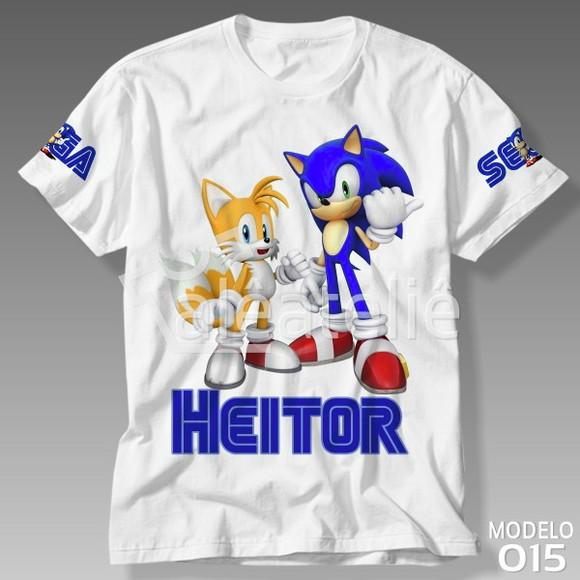 Camiseta Sonic Tails Raposa Miles Infantil Personalizada