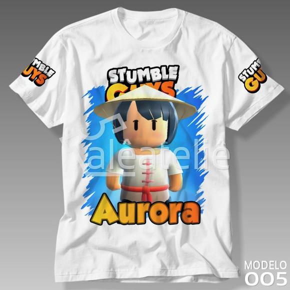 Camiseta Stumble Guys Menina Jin Personalizada