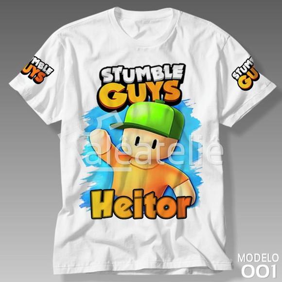 Camiseta Stumble Guys Personalizada Infantil Adulto