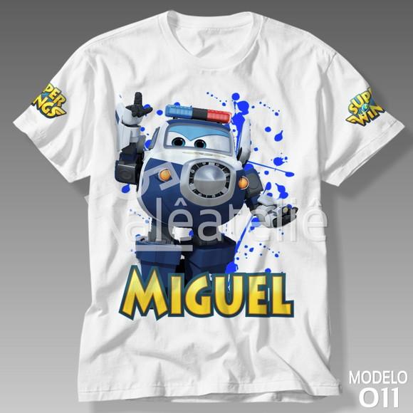 Camiseta Super Wings Paul Personalizada