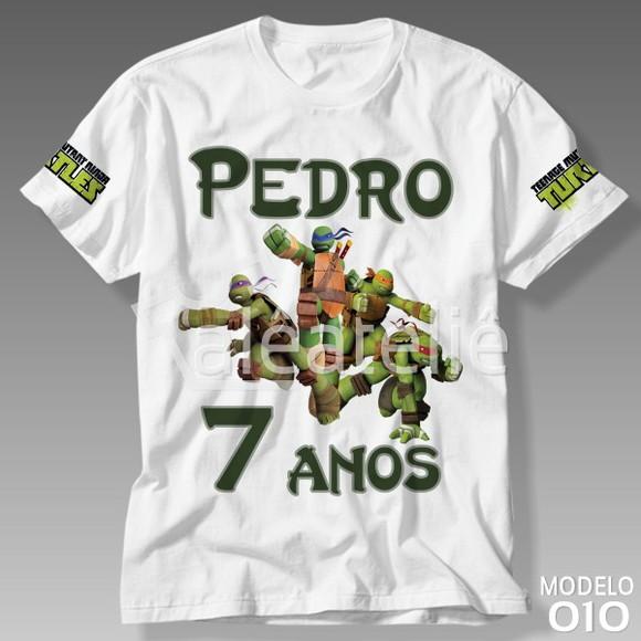 Camiseta Tartarugas Ninja Desenho Geek Personalizada