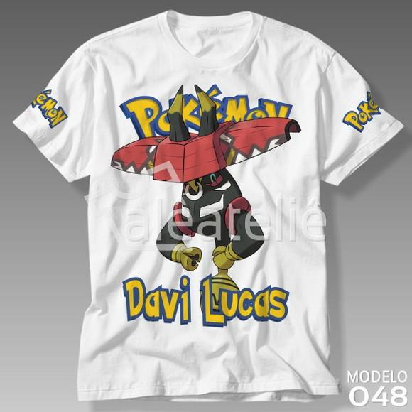 Camiseta Tapu Bulu Pokemon Infantil Adulo Personalizada