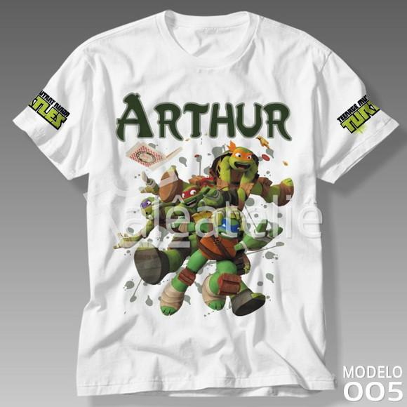 Camiseta Tartarugas Ninja Tmnt Personalizada